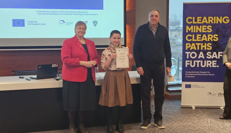 Uspješno završen i posljednji ciklus radionica u sklopu projekta Potpora jačanju humanitarnog protuminskog djelovanja u Ukrajini